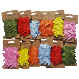 Banda decorativa - iedera, 1m, textil, diverse culori, Colorarte, uni