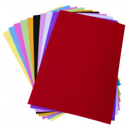 Coli fetru A4, 2mm, diverse culori, set 10 coli, Colorarte