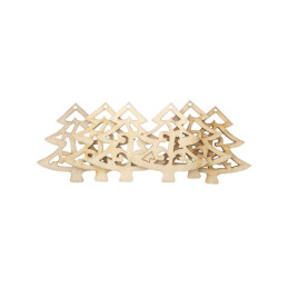 Accesorii creatie - lemn decupat - brad, set 6 buc, Colorarte, FS-M2