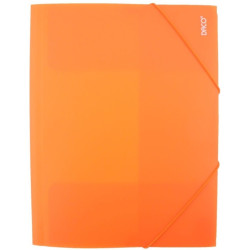 Mapa plastic cu elastic A4 Portocaliu DACO