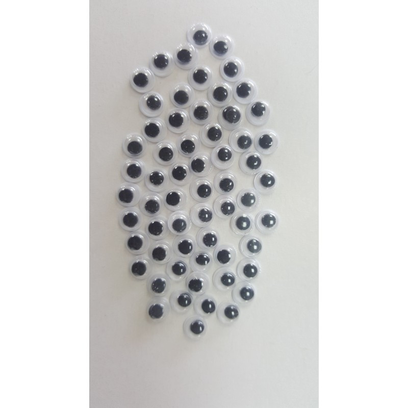 Accesorii creatie - ochisori mici plastic, negru, 6mm, set 130 buc, Colorarte Accesorii creatie - ochisori mici plastic, negru, 6mm, set 130 buc, Colorarte