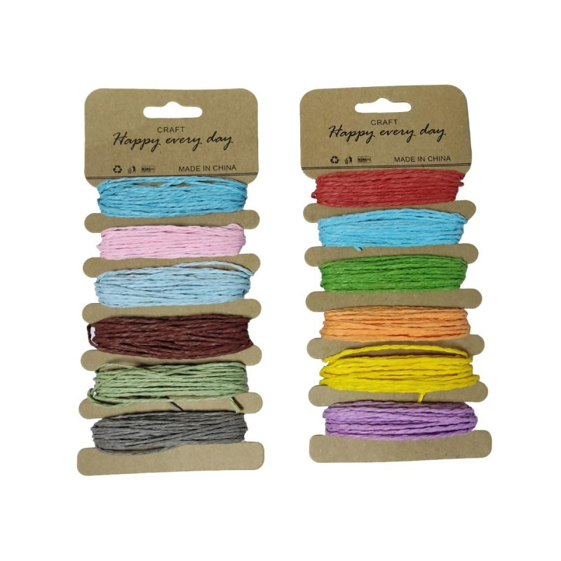 Accesorii creatie - sfoara hartie, 5m x 6 culori, Colorarte, diverse culori Accesorii creatie - sfoara hartie, 5m x 6 culori, Colorarte, diverse culori