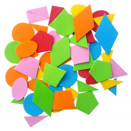 Abtibilduri - forme geometrice, 8g, buretat, Colorarte, 3361
