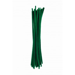 Accesorii creatie - sarma plusata, verde inchis, set 25 buc, Colorarte