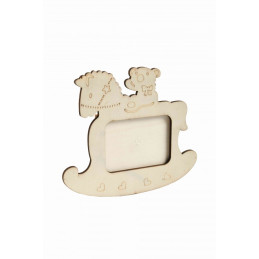Accesorii creatie - lemn - rama foto calut, Colorarte, W001044