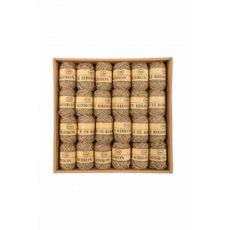 Accesorii creatie - ghem sfoara canepa, natural, 10m, set 24 buc, Colorarte, BC-JT005