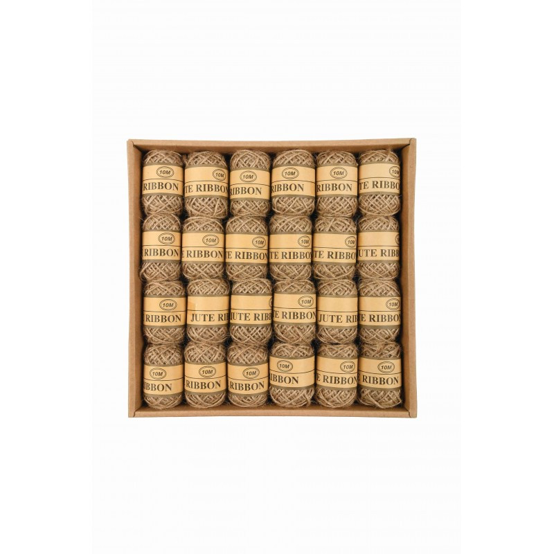 Accesorii creatie - ghem sfoara canepa, natural, 10m, set 24 buc, Colorarte, BC-JT005 Accesorii creatie - ghem sfoara canepa, natural, 10m, set 24 buc, Colorarte, BC-JT005