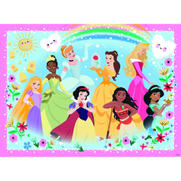 Puzzle printesele disney 100 piese starline cu sclipici