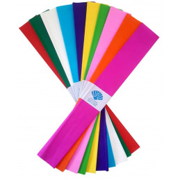 Hartie creponata Cnx, 50x100cm, diverse culori, set 10 culori