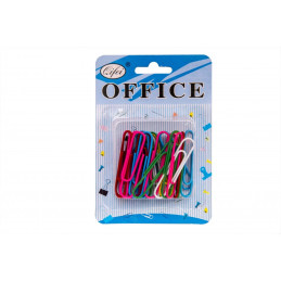 Agrafe birou Office Cover P-5016, metalice, 50mm, diverse culori, blister 30 buc