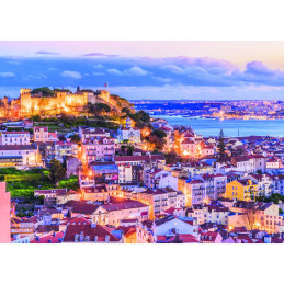 Puzzle Vedere Peste Lisabona, 1000 Piese