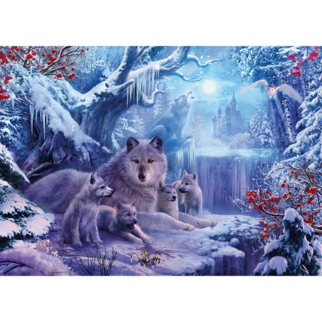 Puzzle Lupi Iarna, 1000 Piese