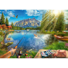 Ravensburger - Puzzle viata la lac 1000 piese