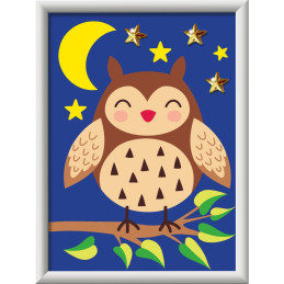 Ravensburger - Pictura pe numere bufnita draguta