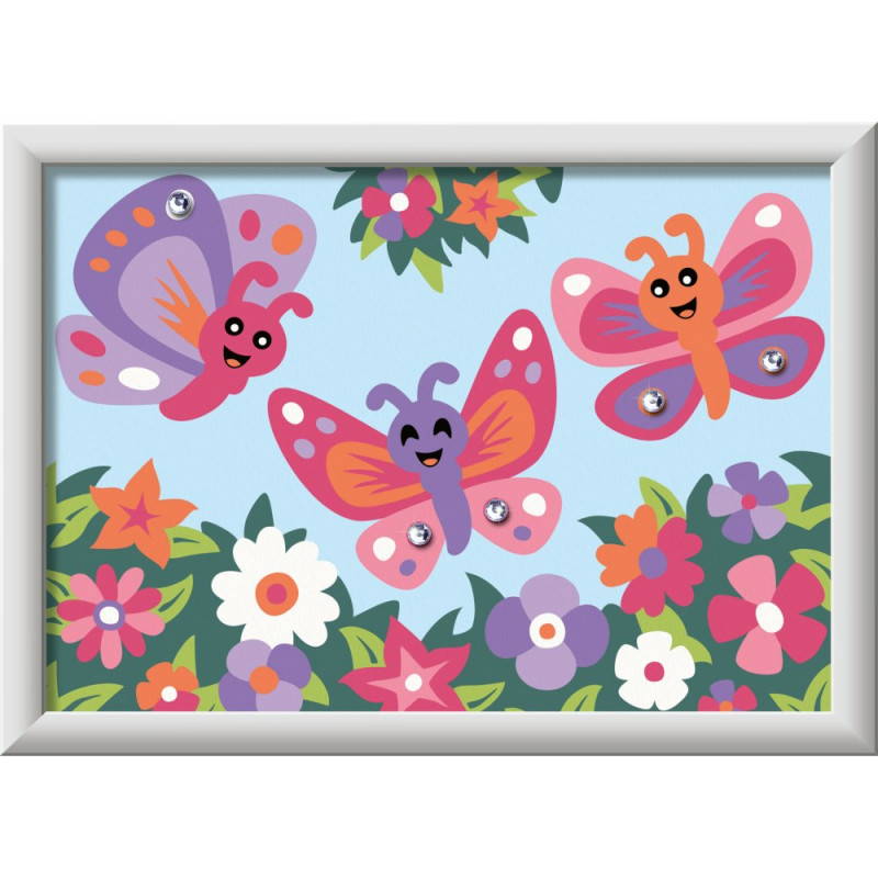 Ravensburger - Pictura pe numere fluturi fericiti Ravensburger - Pictura pe numere fluturi fericiti