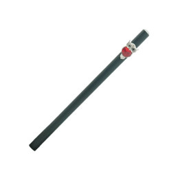 Creion grafit CNX Diamant KS3402-1, HB, corp rotund negru, acryl, cap cu figurine bufnita diverse culori
