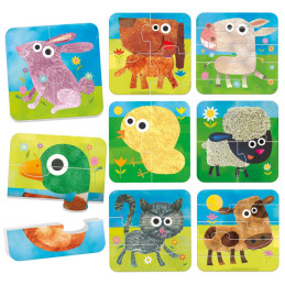 Headu - 8 puzzleuri progresive animale de la ferma