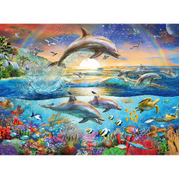 Puzzle Paradisul Delfinilor, 300 Piese