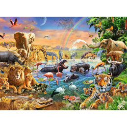Puzzle Izvor In Jungla, 100 Piese
