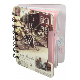 Jurnal A6 CNX Carti Postale Europa XQ-007, 108 pagini, coperta carton, cu spira