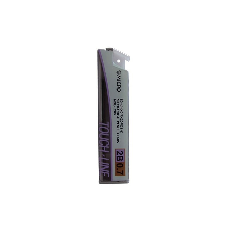 Mine creion mecanic CNX MICRO MLS205, 0.7mm, 2B, set 20 buc Mine creion mecanic CNX MICRO MLS205, 0.7mm, 2B, set 20 buc