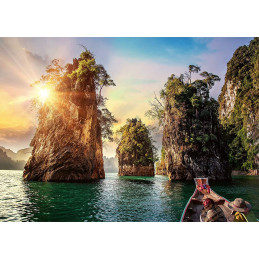 Puzzle Lacul Cheow, 1000 Piese