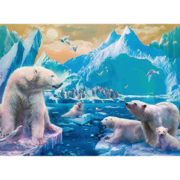 Puzzle Ursi Polari, 300 Piese