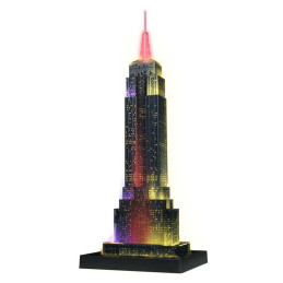 Puzzle 3D Empire State Building - Lumineaza Noaptea, 216 Piese
