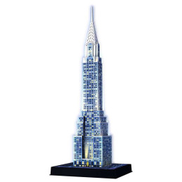 Puzzle 3D Cladirea Chrysler, Editie Luminoasa, 216 Piese