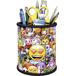 Puzzle 3D Emoji Suport Pixuri, 54 Piese
