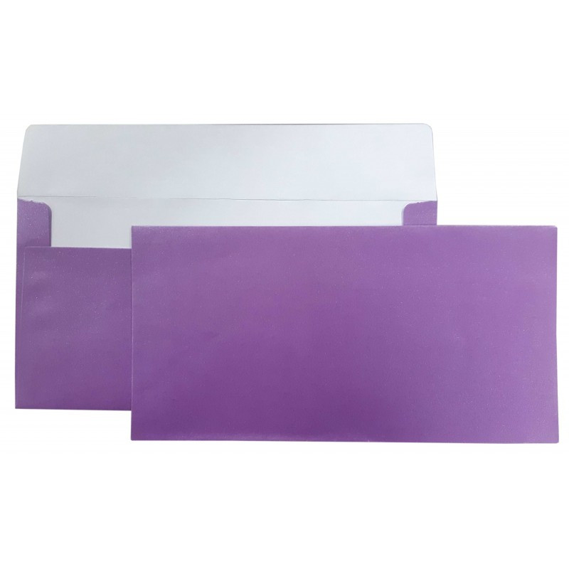Plic color DL CNX, violet metalizat, 120g/mp, 110x220mm, autoadeziv, set 10 buc Plic color DL CNX, violet metalizat, 120g/mp, 110x220mm, autoadeziv, set 10 buc