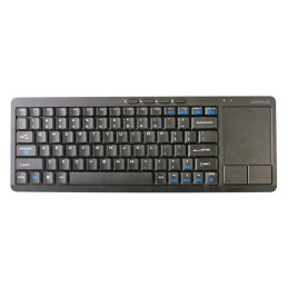 Tastatura wireless Omega Smart TV OKB004B, cu touch pad, negru