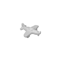 Accesorii creatie - polistiren HD - avion, alb, 15x5.5x16cm, Colorarte