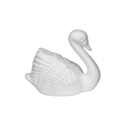Accesorii creatie - polistiren HD - lebada, alb, 12x8x6cm, Colorarte