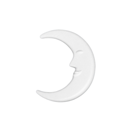 Accesorii creatie - polistiren HD - luna, alb, 12cm, Colorarte