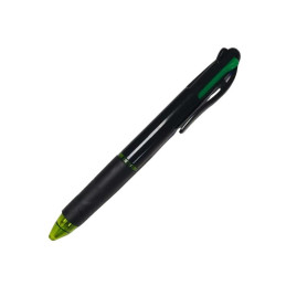 Pix cu bila CNX BL-190, cu mecanism, corp negru, grip cauciucat, scris 4 culori (negru, albastru, rosu, verde)