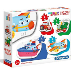 Puzzle bebe Clementoni 4 in 1 - Vehicule
