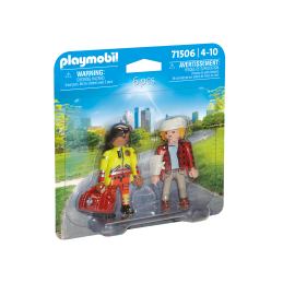 Playmobil-SET 2 FIGURINE PARAMEDIC CU PACIENT