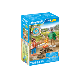 Playmobil-FOC DE TABARA CU BEZELE