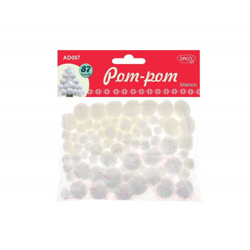 Pom-Pom Blanco AD087 Daco Art Pom-Pom Blanco AD087 Daco Art