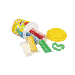 Plastilina Keyroad Dough KR971498, 5x20g, alb, galben, rosu, verde, albastru, + matrita, 5 culori