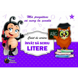 Caiet de scriere Invat sa scriu Litere Invat sa scriu