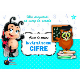Caiet de scriere Invat sa scriu Cifre Invat sa scriu