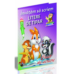 Caiet de scriere Litere de tipar Invatam sa scriem