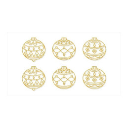 Sablon AMOS pictura geam Deco SDOPP-S19 6 bucati/set, globuri Craciun