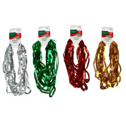 Paiete, 6m, diverse culori, Craft with Fun, Sequins Chain, 414070