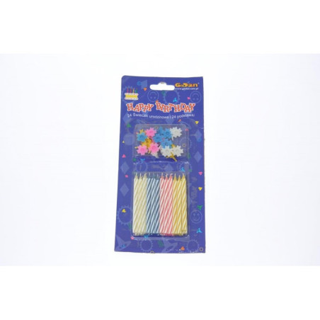 kidsmagicstore.ro|Lumanari aniversare pentru tort GoDan Party spiralate, 6cm, 167181, blister 24 buc3,03 lei2,73 leiGoDanFara stoc5905548961842