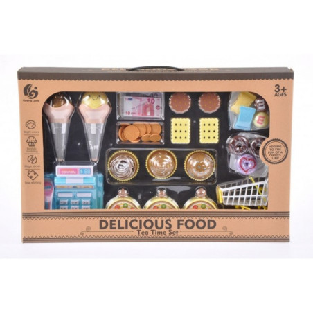 kidsmagicstore.ro|Set de supermarket - Delicious food tea time - casa de marcat + alimente+ accesorii, MegaCreative 459757, 3+ ani79,99 lei71,99 leiMega CreativeFara stoc5908275121145