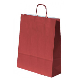 Punga cadou Papiroti 91717 / 91746, A3, 32x41x12cm, 100g/mp, grena, manere din hartie rasucita