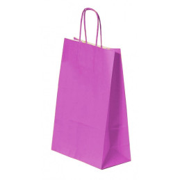 Punga cadou Papiroti 04523 / 00511, A4, 22x31x10cm, 90g/mp, roz, manere din hartie rasucita